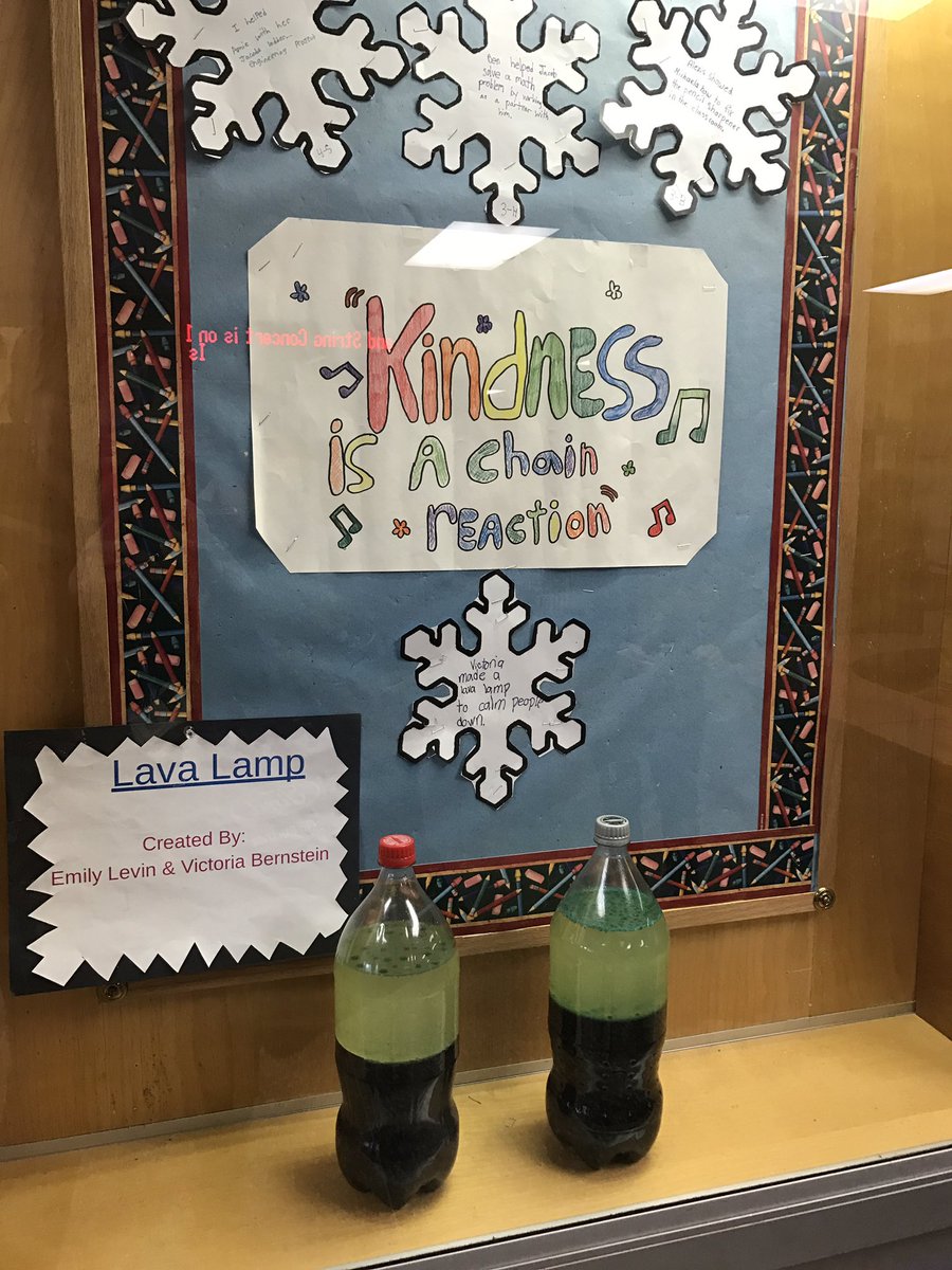 ViolaAchieves's tweet photo. Students create lava lamps to support kindness &amp; mindfulness initiative. Students make Mrs. Druss a lava lamp in her favorite color-purple! https://t.co/smJ1flvoRX