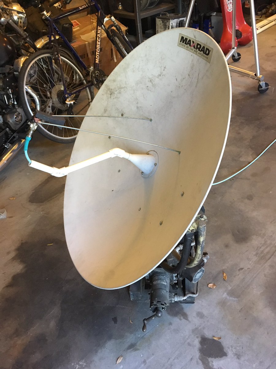 AllanWBCQ's tweet photo. I'm on air tonight 8pm 7490/5130 shortwave who knows. Antenna work today https://t.co/XABAZ8ZVqw