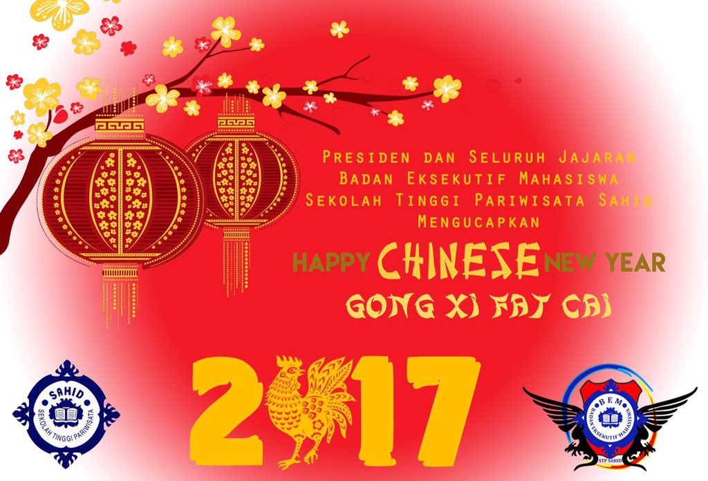 Happy chinese new year semoga menjadi yg terbaik di tahun ini gong xi fat cai untuk yg merayakan