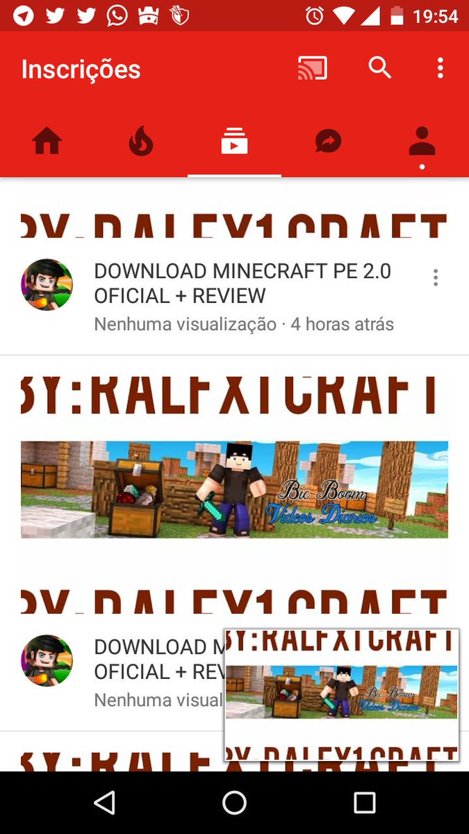 BarryMCPE's tweet photo. @BicBom cara pra que esses vídeos fakes? Ganhe seu inscritos e views sem apelar pra vídeo fake https://t.co/cpQKCb0mp9
