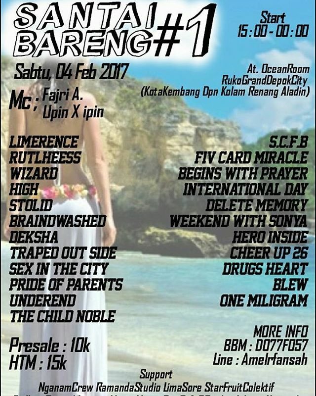 Akhirnya depok punya tempat baru. Datang dan ramaikan. Budayakan beli tiket. Support your local gigs 🍺