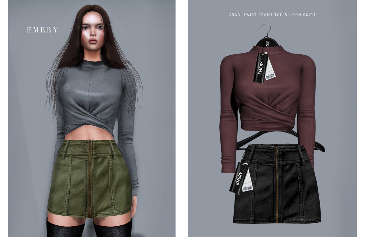 SunamiBeck's tweet image. The Udon Skirts and Krabi Twist Front Tops will be available during the January Round at Uber! maps.secondlife.com/secondlife/Ube…