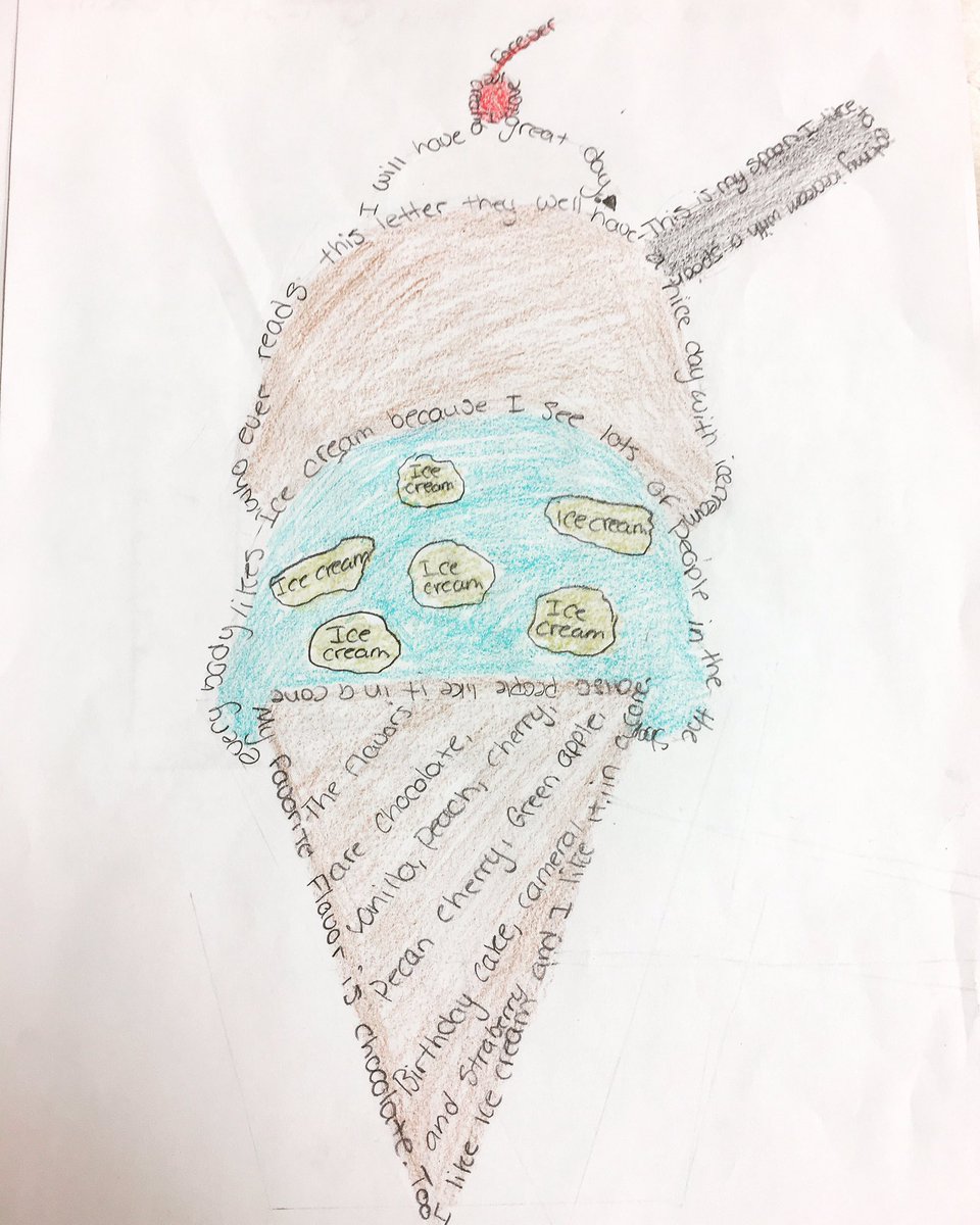 Concrete Poem Ice Cream