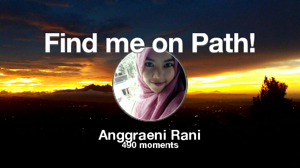 AnggraRha's tweet photo. Find me on #Path now! Go to https://t.co/0WqgM8WZvZ https://t.co/8j9WzY8WHb