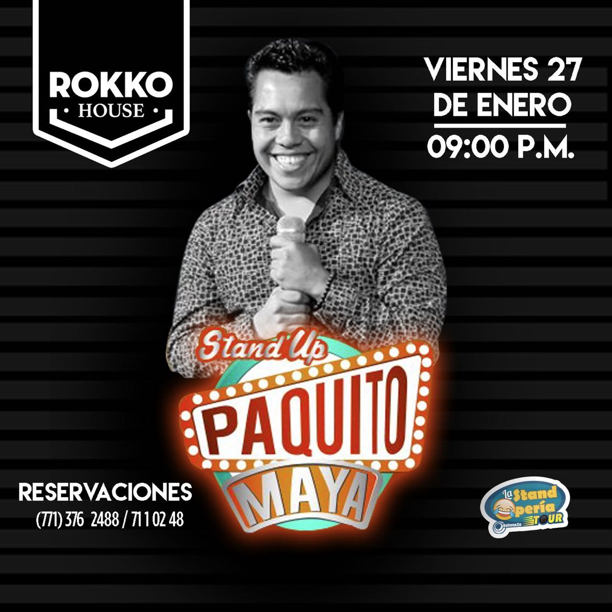 LaStandoperia's tweet photo. Ya llegó @aliaselsebas a #Pachuca porque hoy estamos en #RokkoHouse 

#PatadaAlEstrés https://t.co/ZwjICdbnke