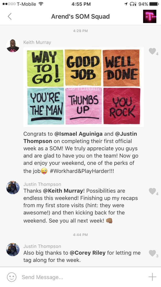 BeGreatArend's tweet image. What makes a Great Team Great Peers!  Nice job @KeithMurraySr @CRileyTMobile @ismael_aguiniga Justin! #SWTPR #HirePeopleBetterThanYou #Boom