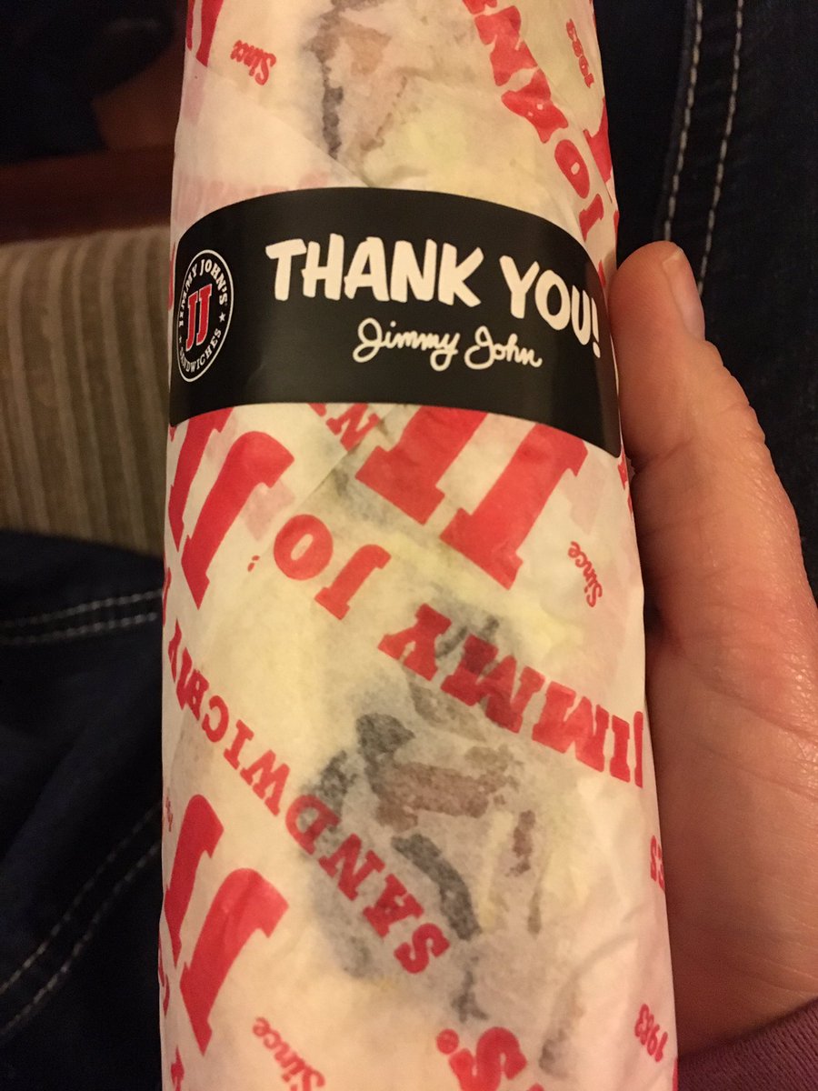 Kelli0823's tweet photo. @jimmyjohns 53 minutes later... #notfreakyfastenough https://t.co/3JjbXOVKek