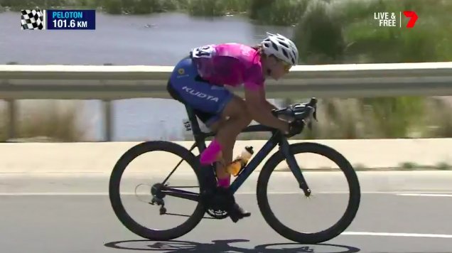 <a href="/Winanda/">Winanda Spoor</a> <a href="/RushWomensTeam/">Rush Women's Team</a> went off the front, but was caught quite quickly. Sprint prime coming up!#DeakinWomensRace #CadelRoadRace #CEGORR