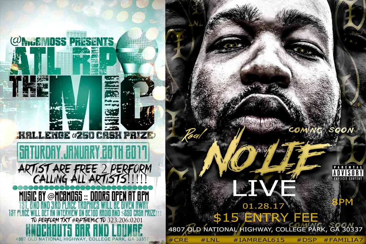 IAmReal615's tweet photo. ATL RIP THE MIC 2morrow 8pm $15 entry... #CRE #IAMREAL615 #LNLDSP FAMILIA7 https://t.co/vfFX2UV4BJ