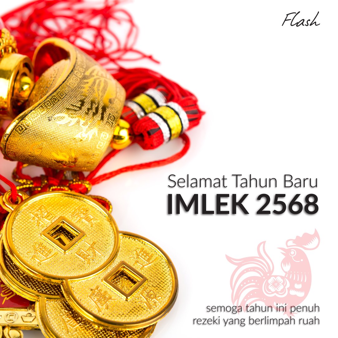 Selamat Tahun Baru Imlek 2568! Semoga di tahun Ayam Api ini semuanya diberkati, rezeki berlimpah dan kesuksesan. Gong Xi Fa Chai 😊