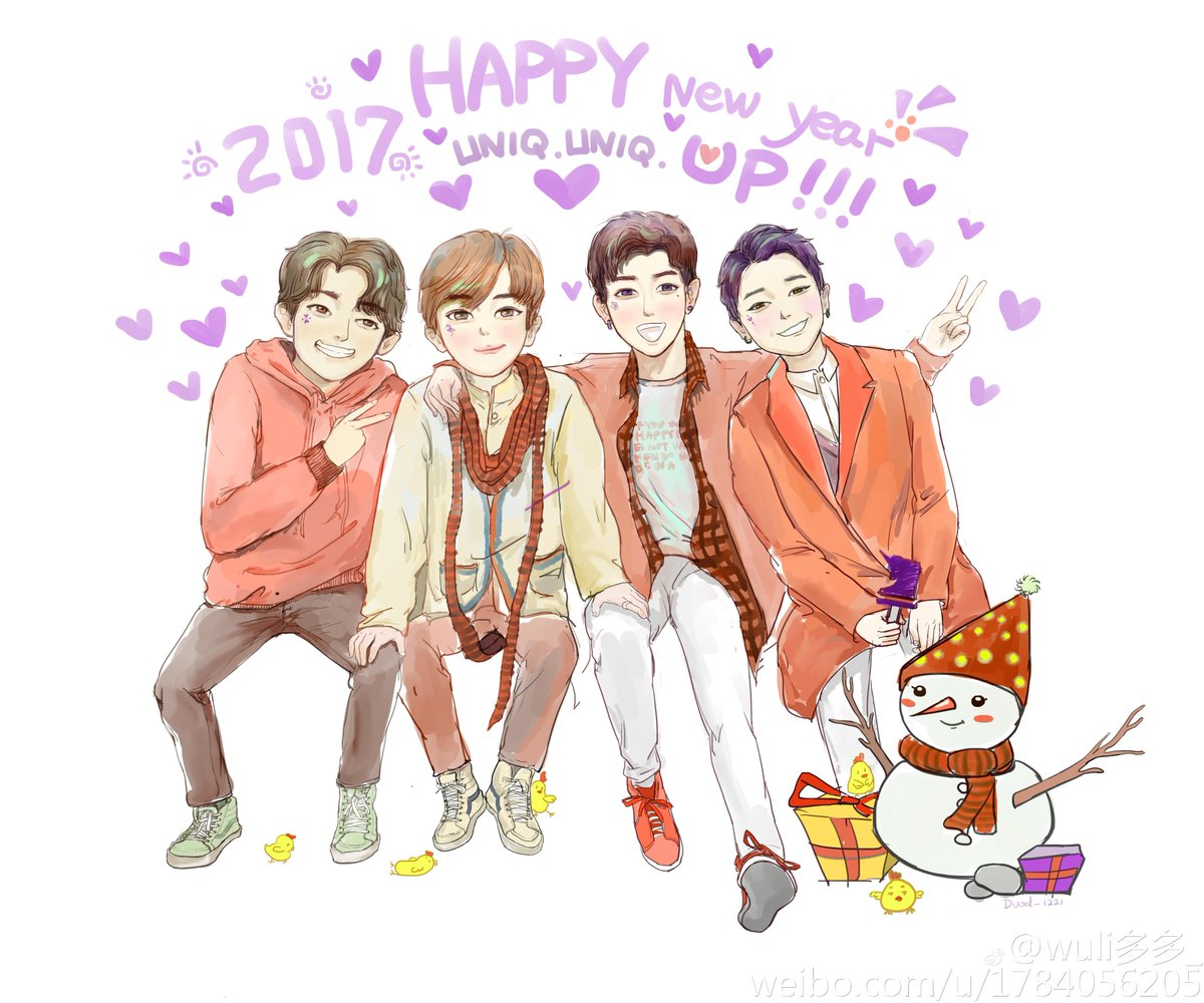UNIQ5BR's tweet photo. [FANART] 27.01.17 - Uma fã fez uma fanart para o UNIQ em homenagem ao Ano Novo Chinês! 

cr. wuli多多_ https://t.co/rpQXg7pC6P