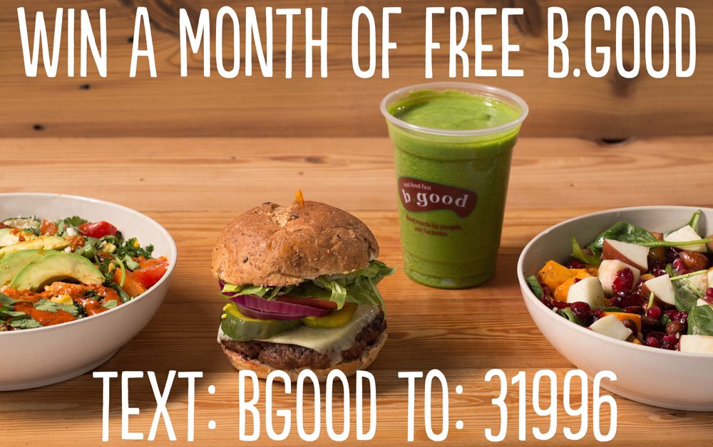 bgoodRI's tweet photo. Win a month of FREE b.good! Text: bgood To: 31996 https://t.co/2HldzDvqJJ