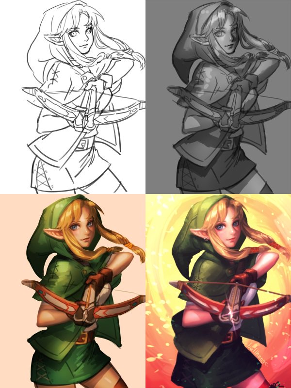 (step)
Zelda [Hyrule Warriors] x2
Linkle [Hyrule Warriors Legends]
Linkle (early desigin) [Hyrule Warriors] 