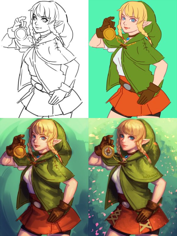 (step)
Zelda [Hyrule Warriors] x2
Linkle [Hyrule Warriors Legends]
Linkle (early desigin) [Hyrule Warriors] 