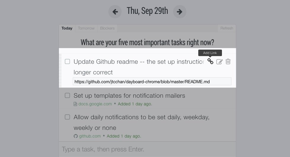 Did you know you can add a link to a specific task in Dayboard &amp; get easy access to the resources you need to accomplish your task?