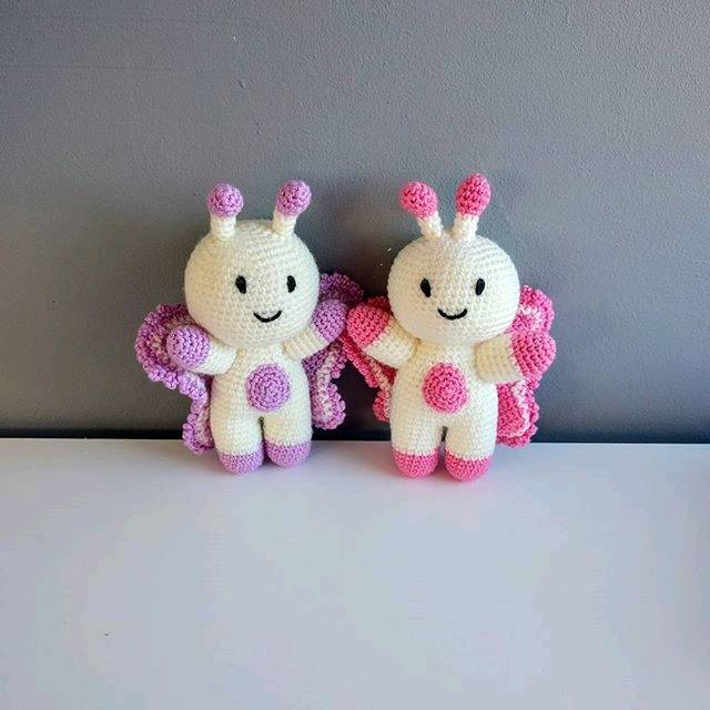 BuiltByBoo's tweet image. Butterfly best friends 💖 pattern available on Ravelry - pattern &amp;amp; kit available on Etsy