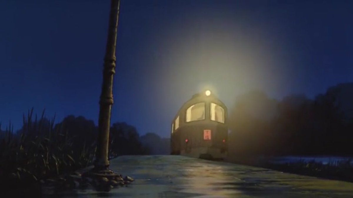 توییتر きふまる در توییتر 千と千尋の神隠し その5 海原電鉄 沼の底駅 下車駅の沼の底駅です ここのあたりでは線路は水没しておらず地上にでています 駅の構造は他の駅同様簡素なプラットホームだけでこの駅には時計らしきものが設置されています アニメ鉄