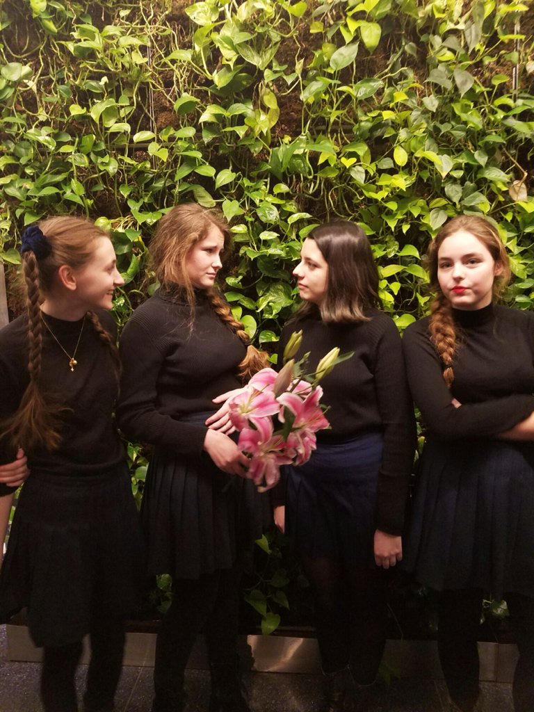HewittPerform's tweet photo. Bravo à nos formidables actrices! So proud of these ladies! #lycée français, French Theater Festival Première Scène https://t.co/oytdyiqYEH