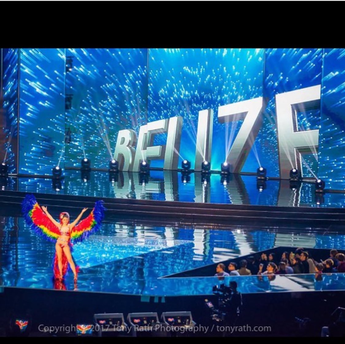TreicyDominguez's tweet photo. #MissUniverse #Belize in the big screen!! https://t.co/Rj7WQH5SId