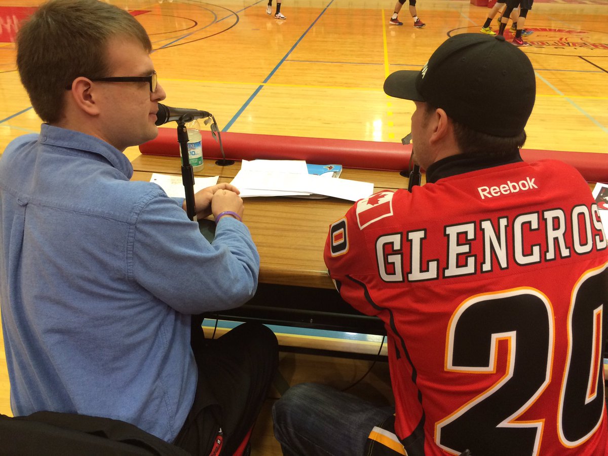 SAIT_Trojans's tweet photo. Interview with @NathanBannerman &amp; @NHLFlames alumni Curtis Glencross on MVB https://t.co/p4vdA3hY83 webcast #makesomenoise #mentalhealth https://t.co/kRqGcYAUET