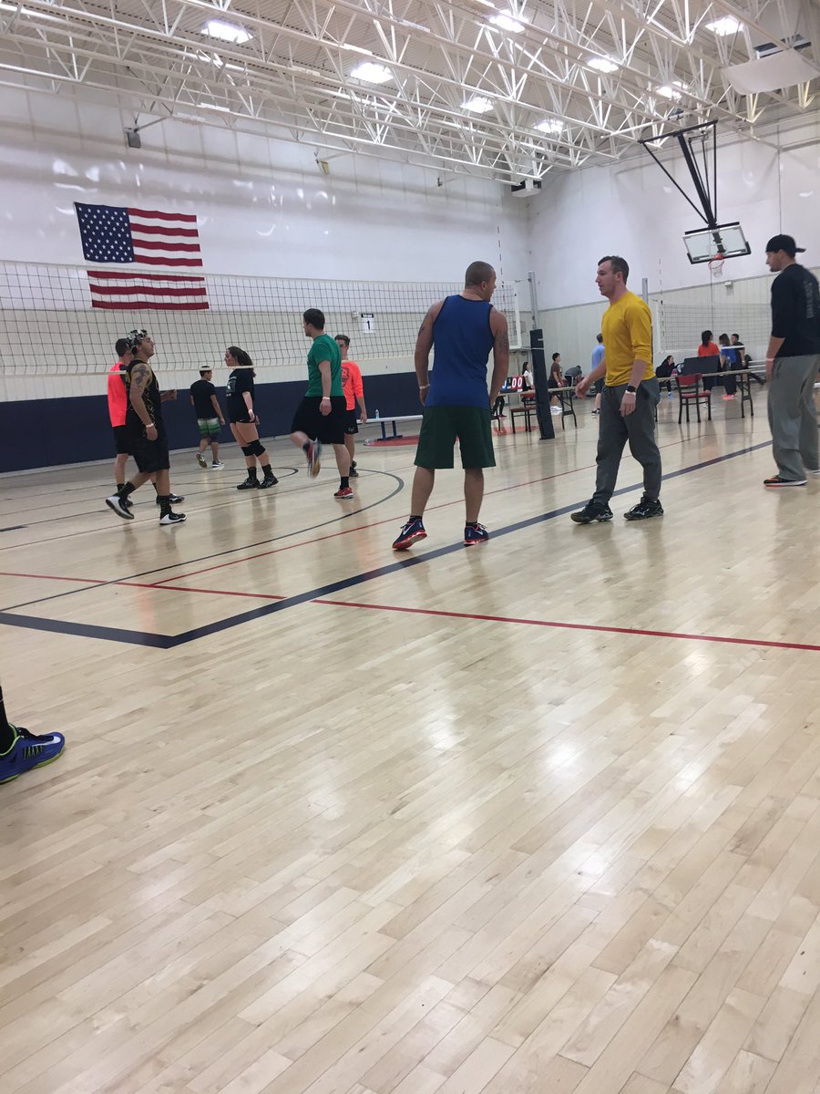 WIVBAcademy's tweet photo. Nightmares coaches getting a game in at center court before the tournament #wva #nightmares #werenotthatold https://t.co/IoHe9xdwcF