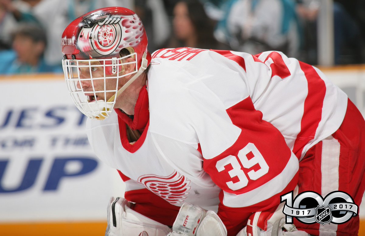DetroitRedWings's tweet photo. The Dominator. #NHL100 #LGRW https://t.co/UovzEqLdmk