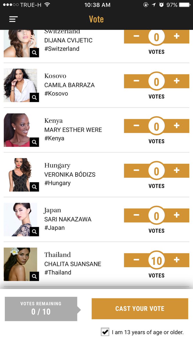 daradaily's tweet photo. โหวตเข้าไป อีกไม่กี่ชั่วโมงแล้วนะ #Thailand #MissUniverse 👑👑👑👑👑👑 https://t.co/5LXC0gzMvl
