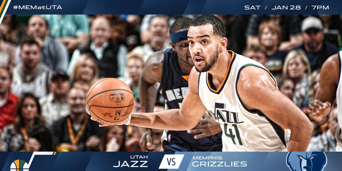 Jazz // Grizzlies // TOMORROW  Be There: goo.gl/nyXEZe 🎟🎟  #MEMatUTA https://t.co/6qGa9eVK0h