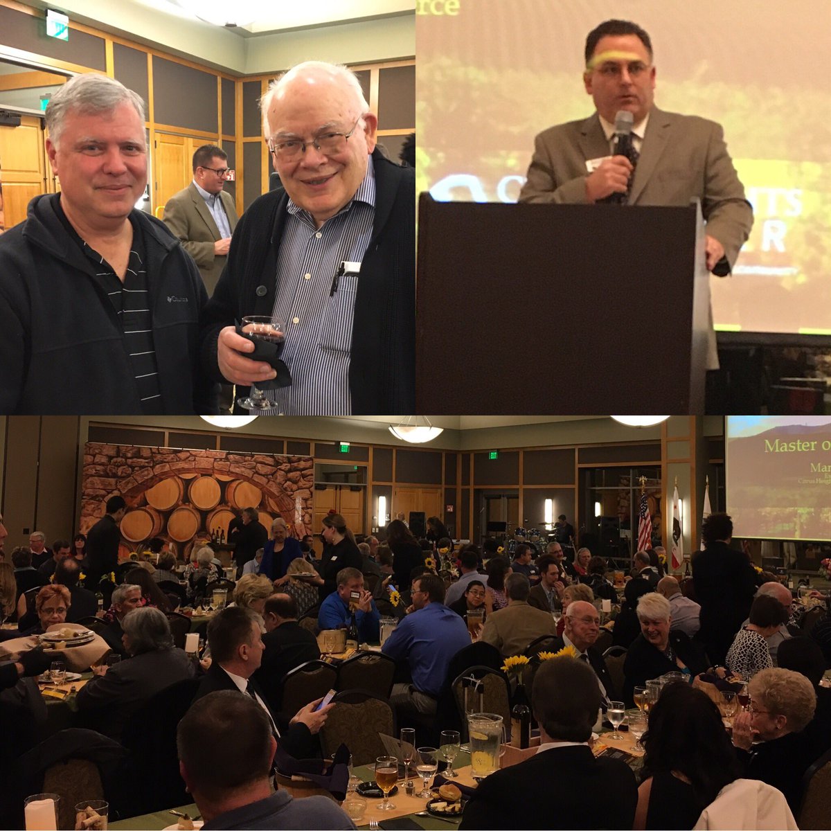 .<a href="/CHeightsChamber/">CitrusHeightsChamber</a> Installation &amp; awards dinner tonight. We r proud Estate Winery Sponsors. #connecting #business #education #community