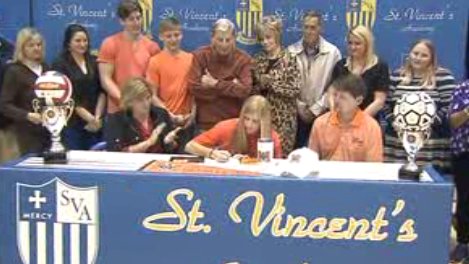 WJCLNews's tweet photo. St. Vincent's Volleyball standout Sarah Stewart signs with Mercer https://t.co/R6dF1FGc7r https://t.co/N2FfhJuMNL