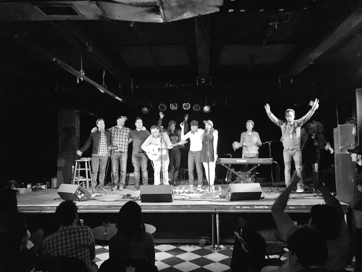 wearethe9's tweet photo. What a night! Thx to @ginasobel @cynmariemusic @elenaMusical @cashandearle @davidthong @AaronTinjum @ziahassan &amp; @maimounayoussef #wearethe9 https://t.co/cIqK2aU7TF