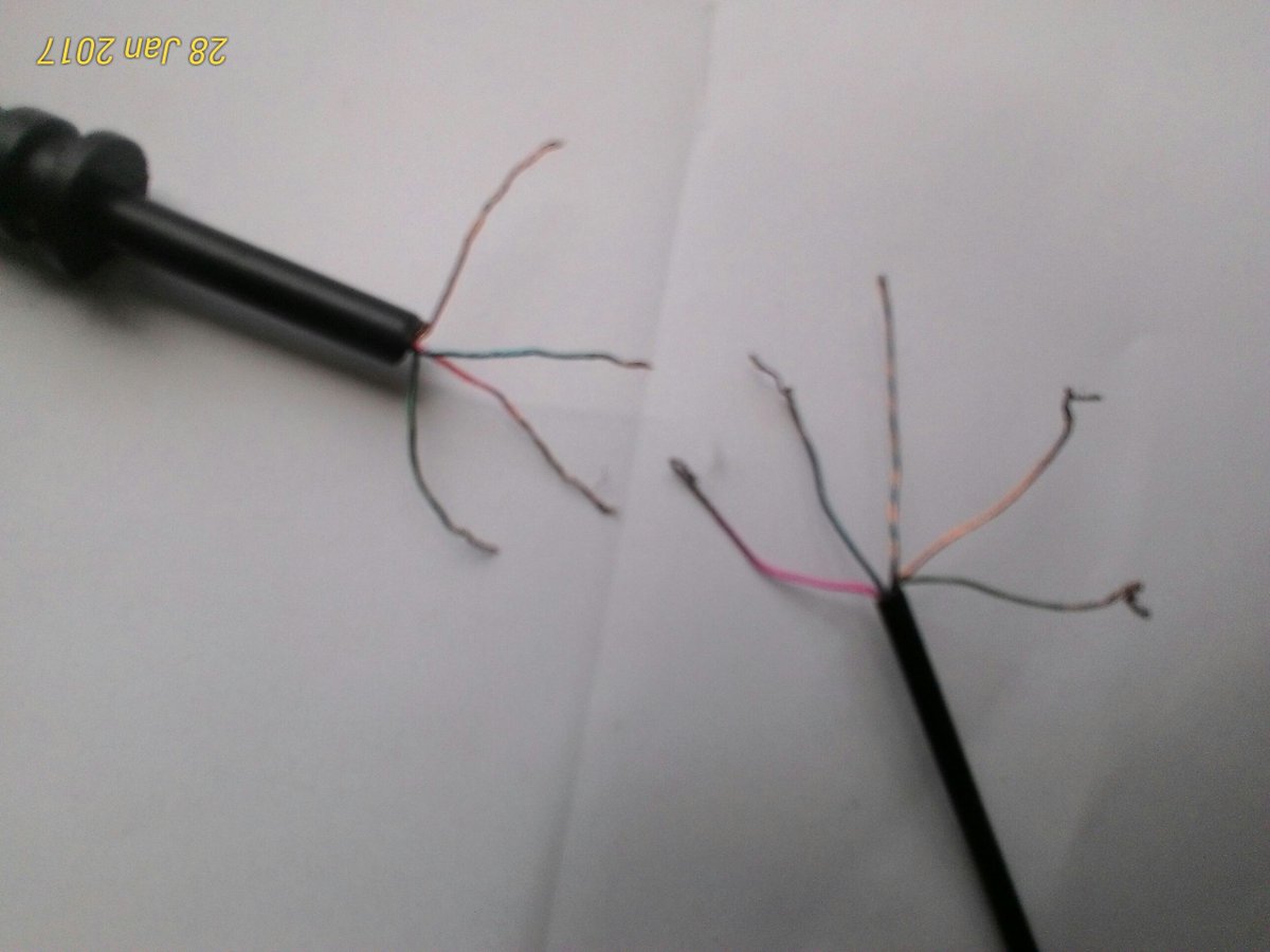 Gambar 3: Cara Menyambung Kabel Headset 5 Warna Ke Speaker