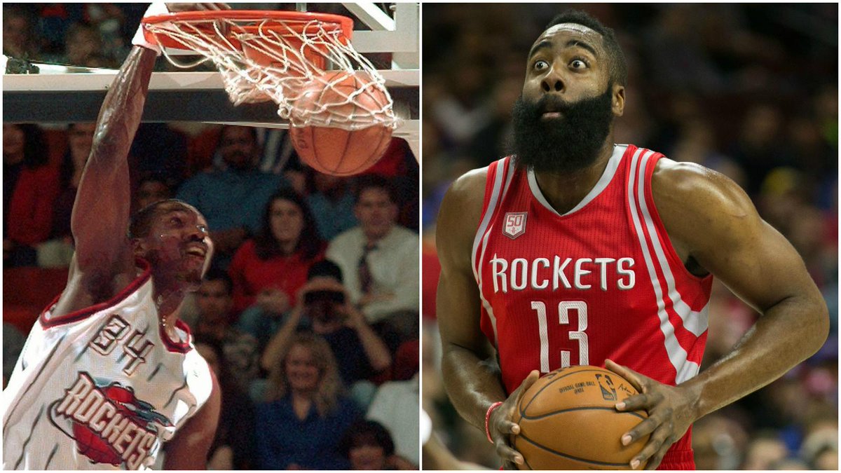 espn's tweet image. The most career triple-doubles for the Rockets was 14 by Hakeem Olajuwon. 

James Harden has 14 this season.