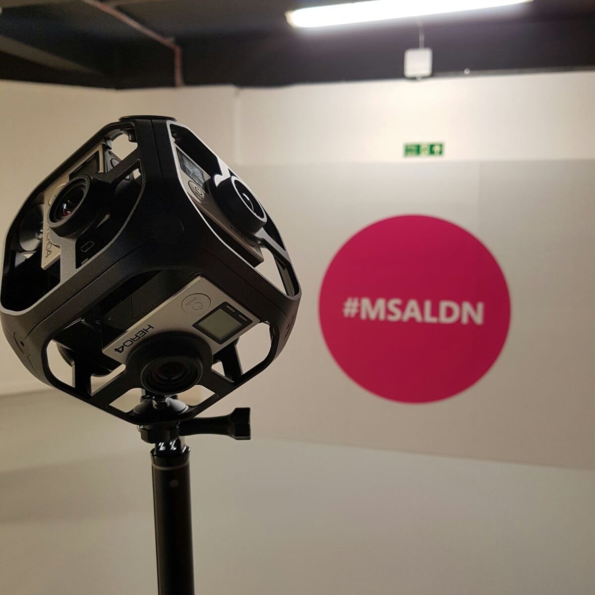 sys_360's tweet photo. Our #GoPro Omni impressed the Microsoft team at the @Microsoft Accelerator day. Great team...great event. #microsoft #msaldn #360video https://t.co/1zjvtZqzqG
