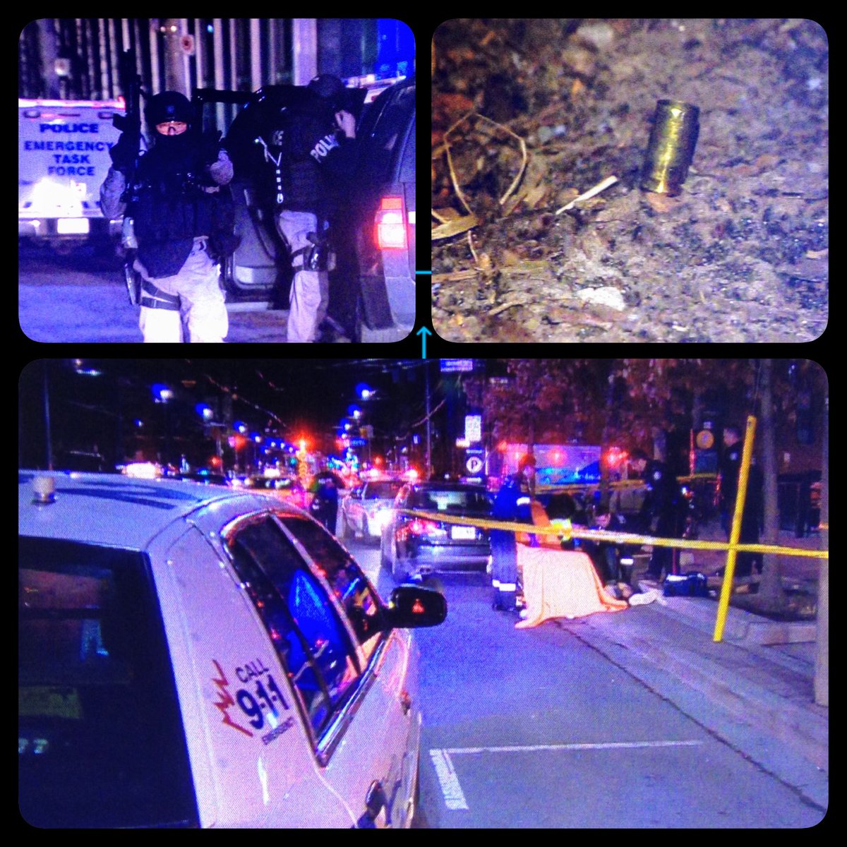 zapnation's tweet photo. One person has been taken to hospital after being shot near Bathurst St. and Wellington in downtown #Toronto https://t.co/VwXCW0WaCN