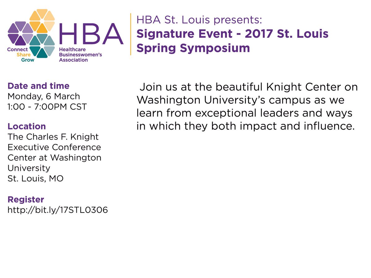 ChapterStl's tweet photo. Save the date for HBA STL Spring Symposium March 6 from 1:00 to 7:00pm. Register now https://t.co/w704Pq2ycz https://t.co/TwNFAp6p8w