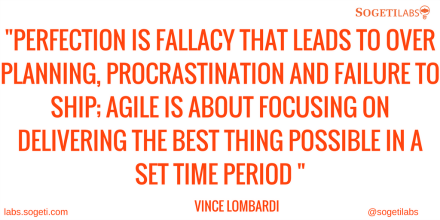 jooserklee's tweet photo. sogetilabs: What is does perfection has to do with #agile? #LabsQuotes #MorningMotivation https://t.co/XQwOcwBJBS
