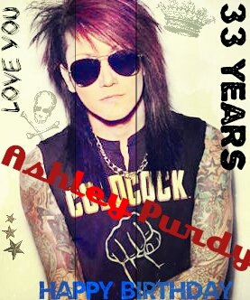  HAPPY BIRTHDAY ASHLEY PURDY .... I LOVE YOU MY FALLEN ANGEL.
33 YEARS <3 