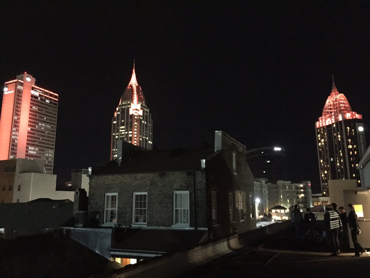 Rooftop views on set tonight!