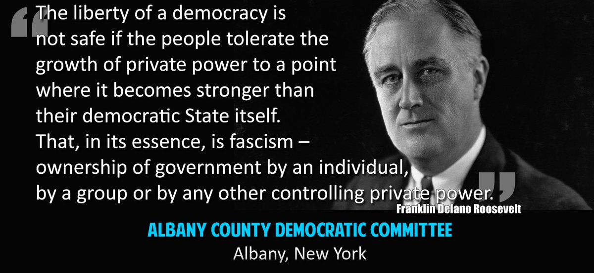#FDR #fascism #democracy #AlbanyDemocrats #Albany