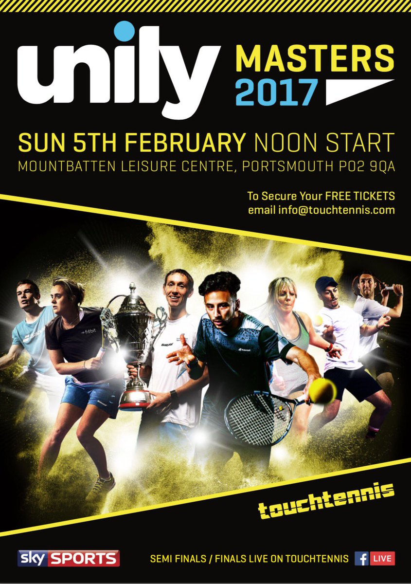 Get to Portsmouth to watch the best players live. #touchtennis #legends