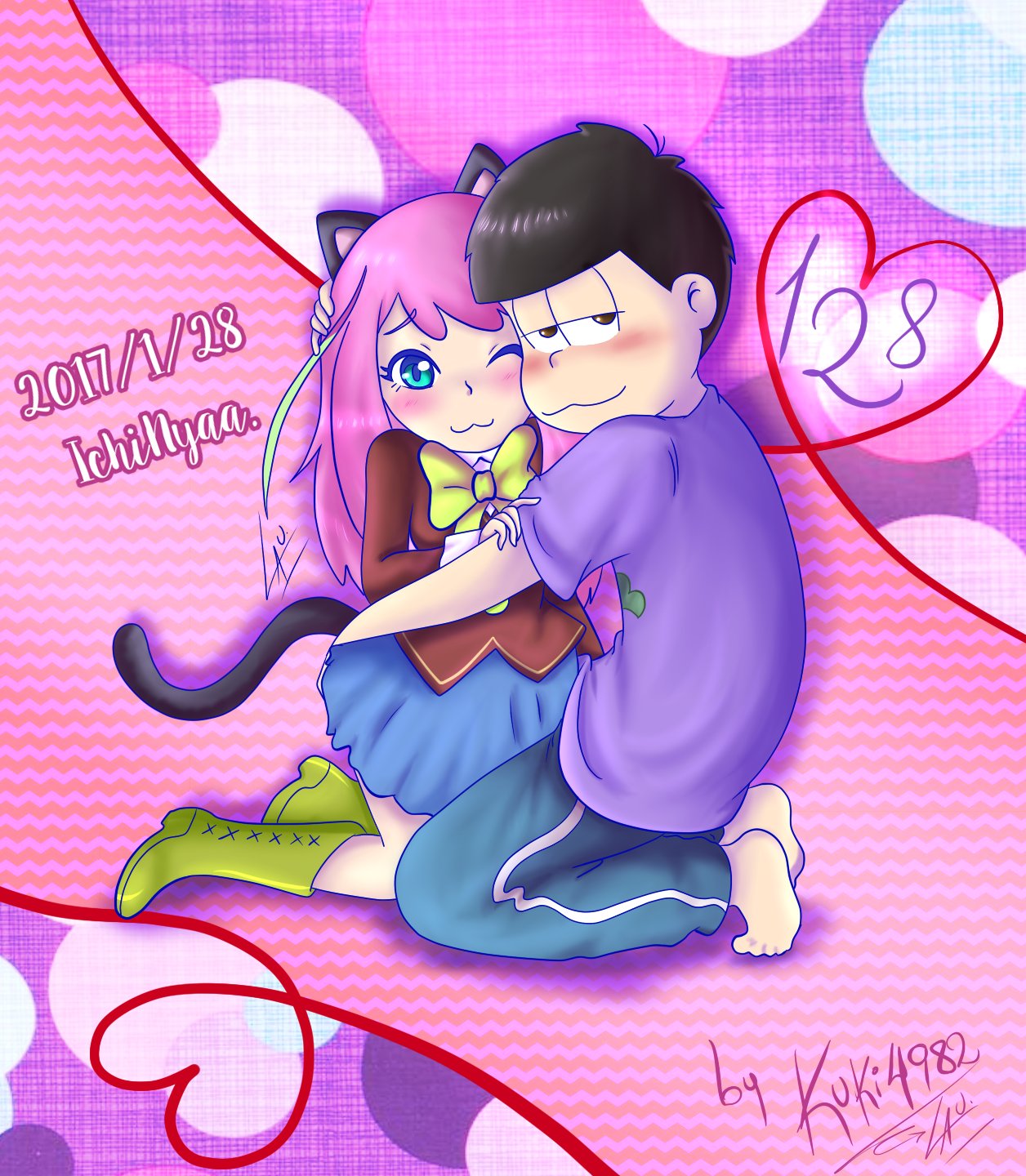 Ichiner Kukikiu Lau 1 28は 一にゃーの日 Is Ichinyaa Day D I Love This Ship I Made This Fanart おそ松さん 一にゃー 一にゃー 1月28日一にゃーの日 1 28は 一にゃーの日 一にゃーの日 一松 一松 橋本にゃー T Co