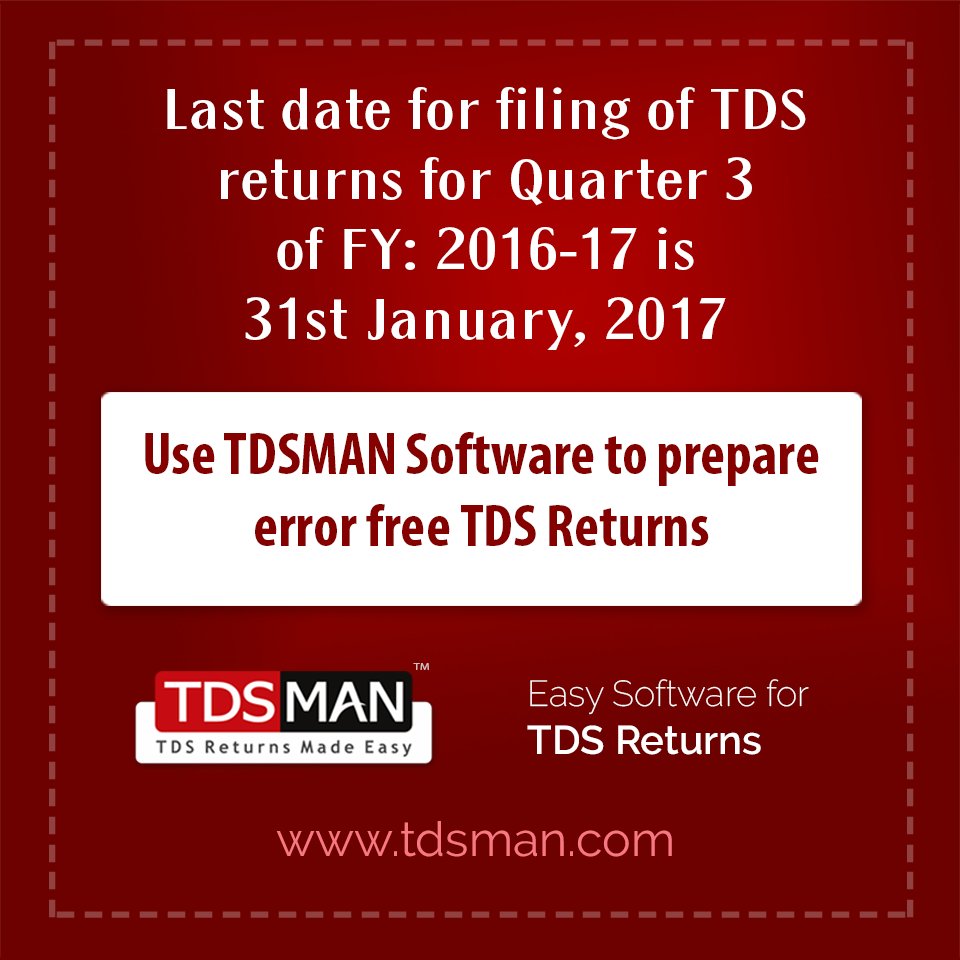 TDS_MAN's tweet image. Order TDSMAN &amp;gt;&amp;gt; tdsman.com/pricing.asp

#TDS #tds_return #tds_software