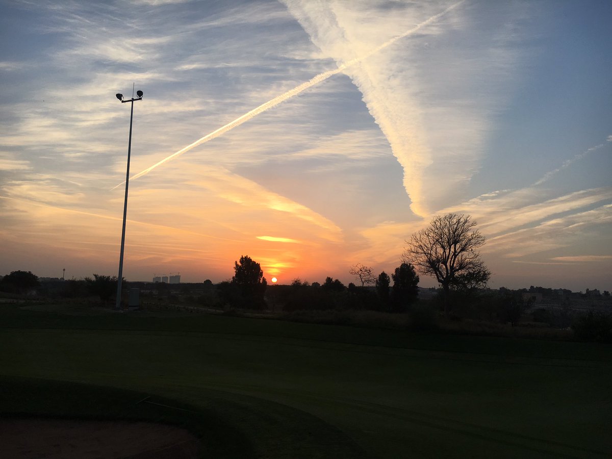 Not a bad view to practise in this morning