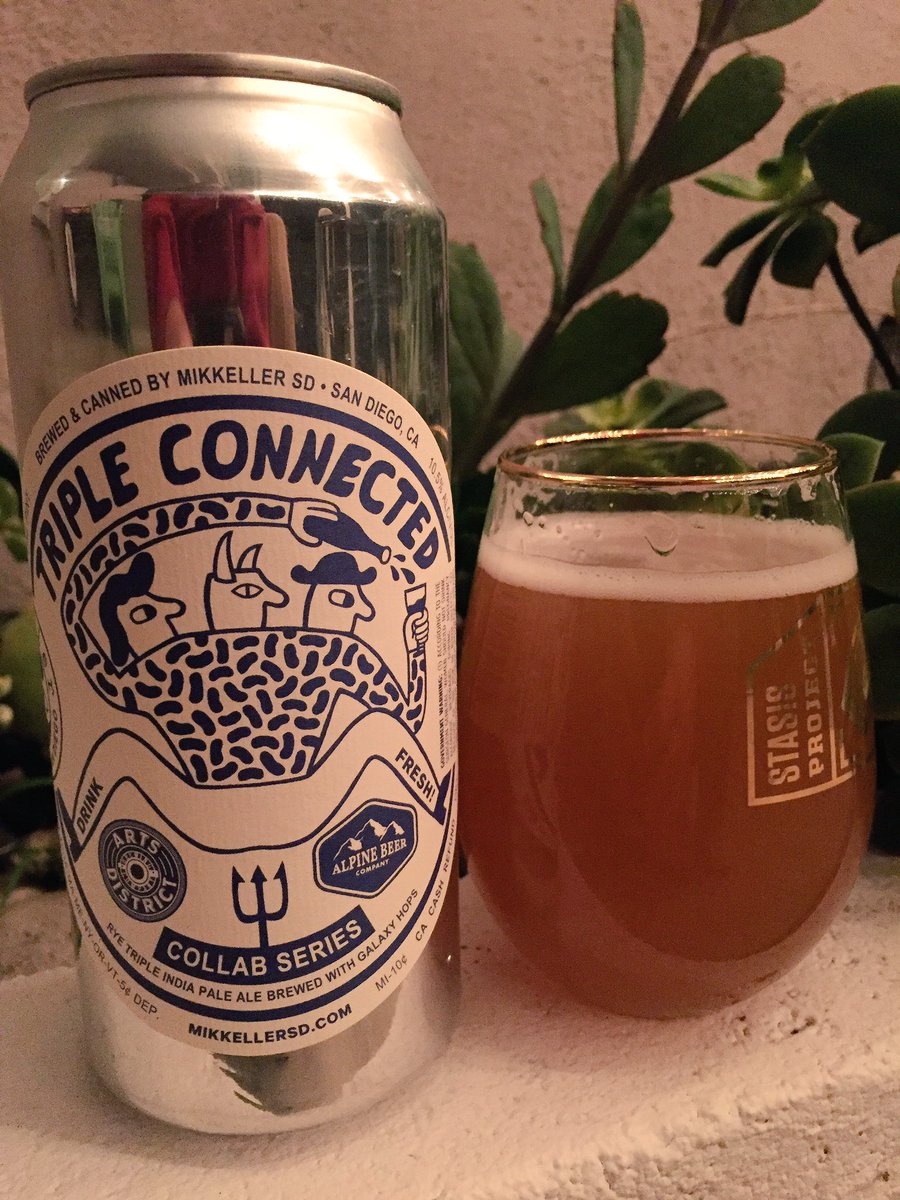 it's Triple IPA season! and this a great way to kick it off, <a href="/MikkellerSD/">Mikkeller Brewing San Diego</a> Triple Connected IPA