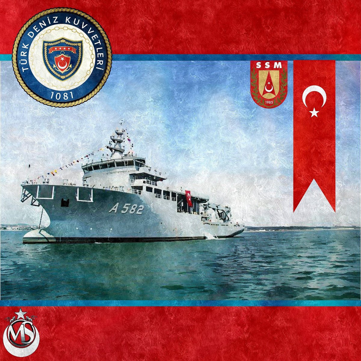 ahmetbilici's tweet photo. İstanbul Tersanesinde tamamlanan A-582 Alemdar Denizaltı Kurtarma Ana Gemisi (MOSHIP) Teslim Töreni Allah mübarek etsin. @SavunmaSanayii https://t.co/VhnMJ7CXwV