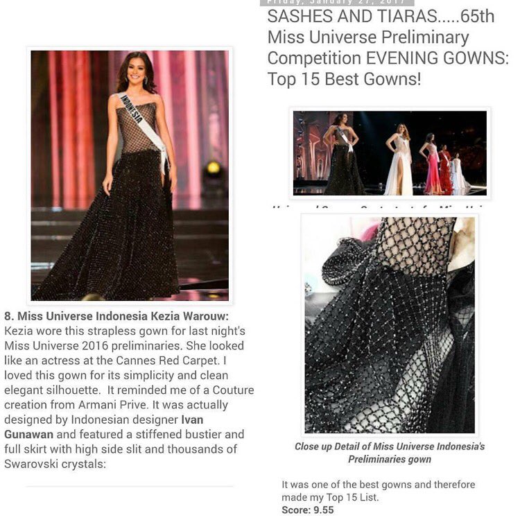 GAUN KEJORA JUARA BANGET YAH !!! Terpilih Sebagai 15 Gaun Terbaik Tahun Ini di Ajang Miss Universe 2016,KEREN !!!! #Indonesia #MissUniverse