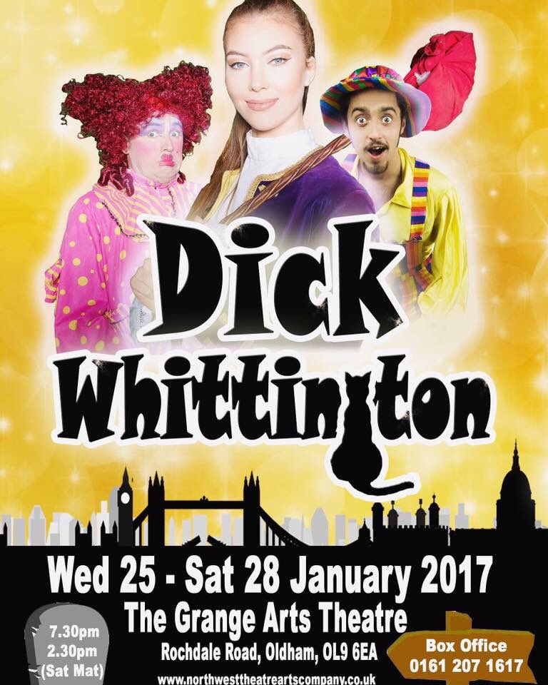 KarlDavies75's tweet photo. Last chance to see #DickWhittington today with two performances at 2.30pm and 7.30pm by a great cast. #Panto #NWTAC #Oldham https://t.co/XHwCrfKwgX