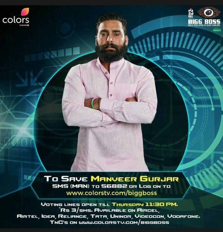 GirateDeepak's tweet photo. Vote for मनवीर गुर्जर
Voting lines are open Guys.. lets do it..
# Manveergurjar # bb10
https://t.co/CeKW52d5Q9 https://t.co/dKb9I7Nofl