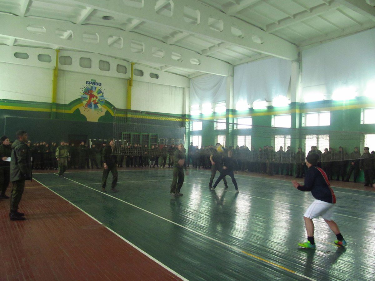 MikhailTolstyk's tweet photo. In his spare time, the commander conducts tournaments in volleyball, football, basketball #Somali Battalion of #Donetsk People's Republic https://t.co/C4vngML5O7